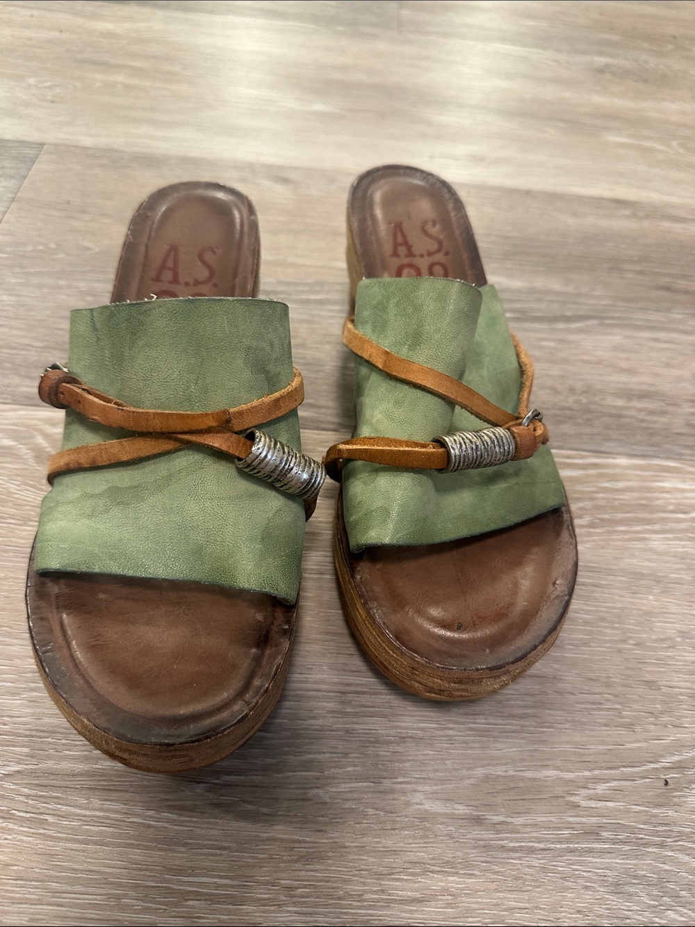 A.S. 98 wedge sandals